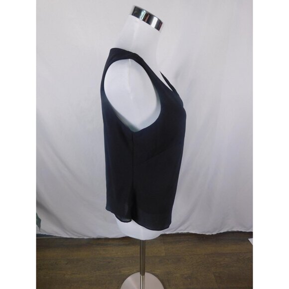 Natural Collection Black Sleeveless Scoop Neck Blouse Gothic Witch L - Picture 5 of 10